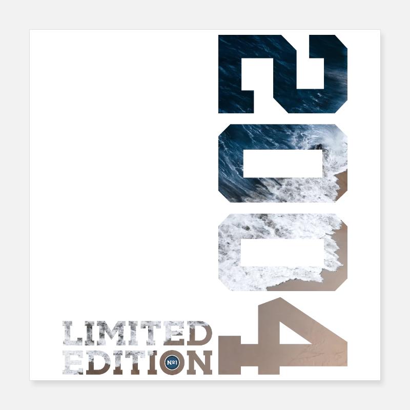 22E ANNIVERSAIRE ÉDITION LIMITÉE 2004 Poster 40 x 40 cm