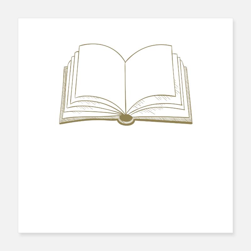 Books open book Poster 16" x 16" (40x40 cm)