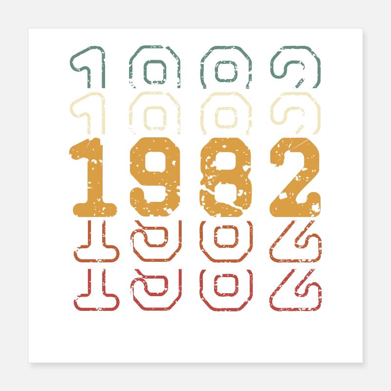 1982 Poster 40 x 40 cm