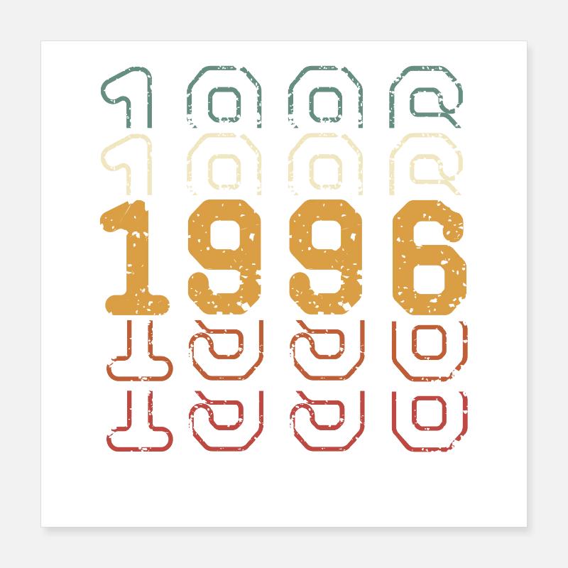 1996 Poster 40x40 cm