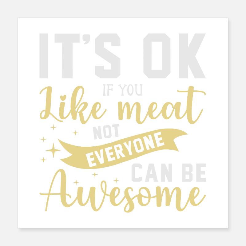 Restauration rapide végétarienne végétalienne Poster 40 x 40 cm