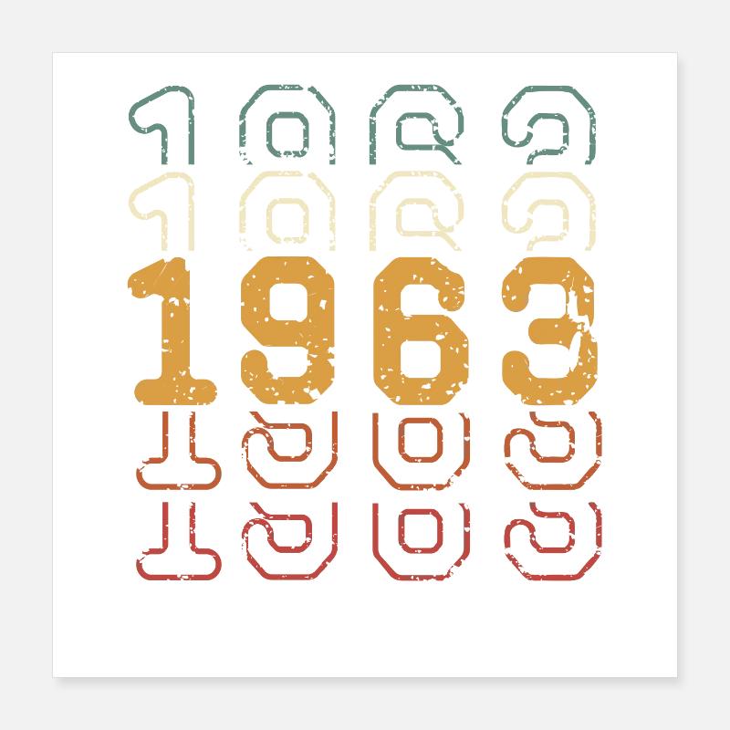 1963 Poster 40 x 40 cm