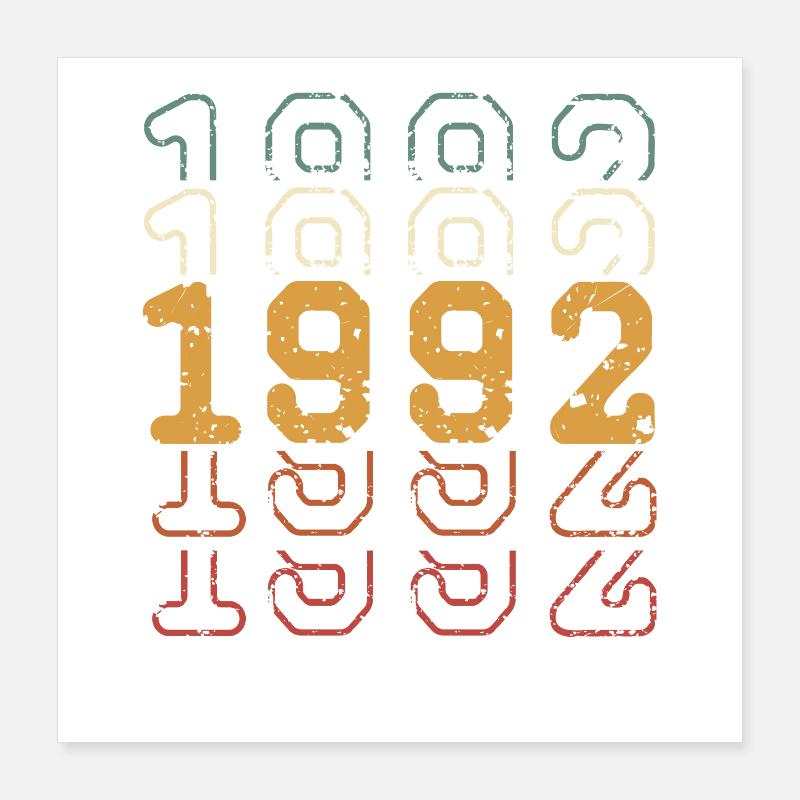 1992 Poster 40 x 40 cm