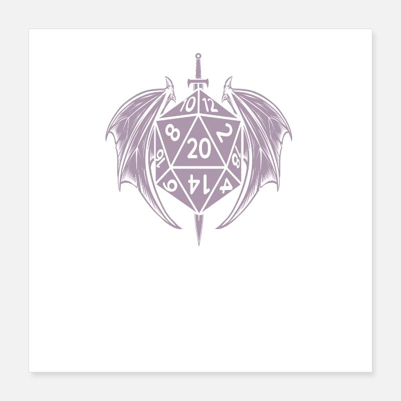 pen and paper dm cube Poster 16" x 16" (40x40 cm)