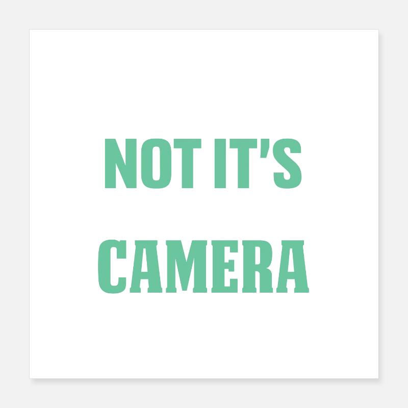 Ironic Message Photography Poster 16" x 16" (40x40 cm)
