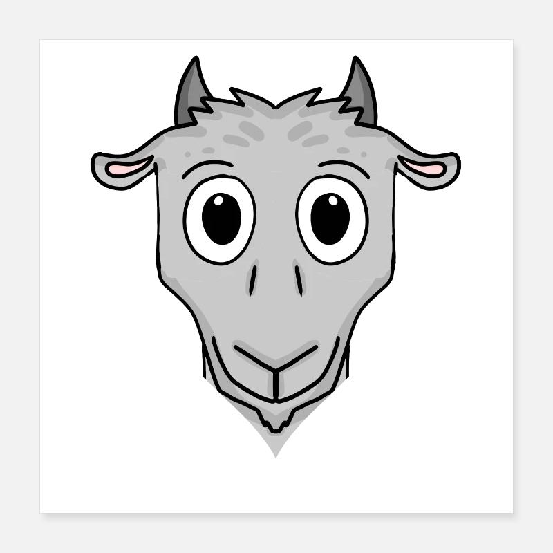 Goat head Poster 16" x 16" (40x40 cm)