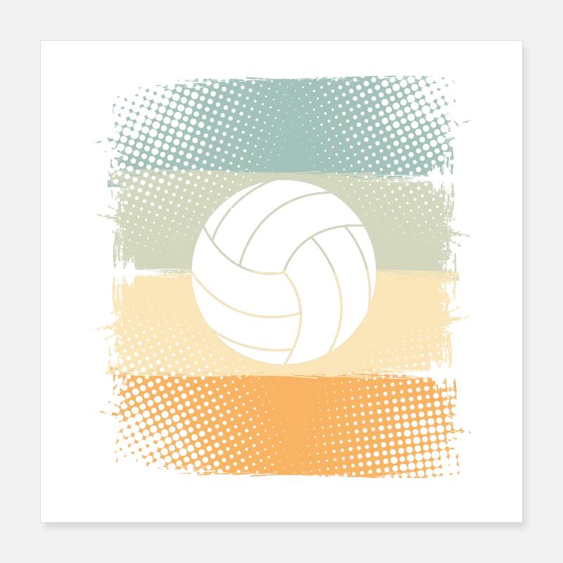 Volley-ball Poster 40 x 40 cm