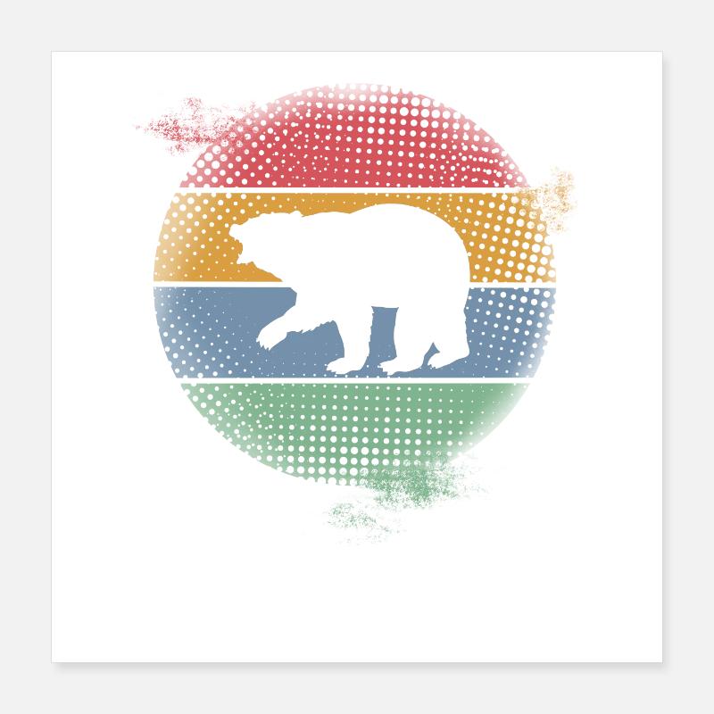 Bär Poster 40x40 cm