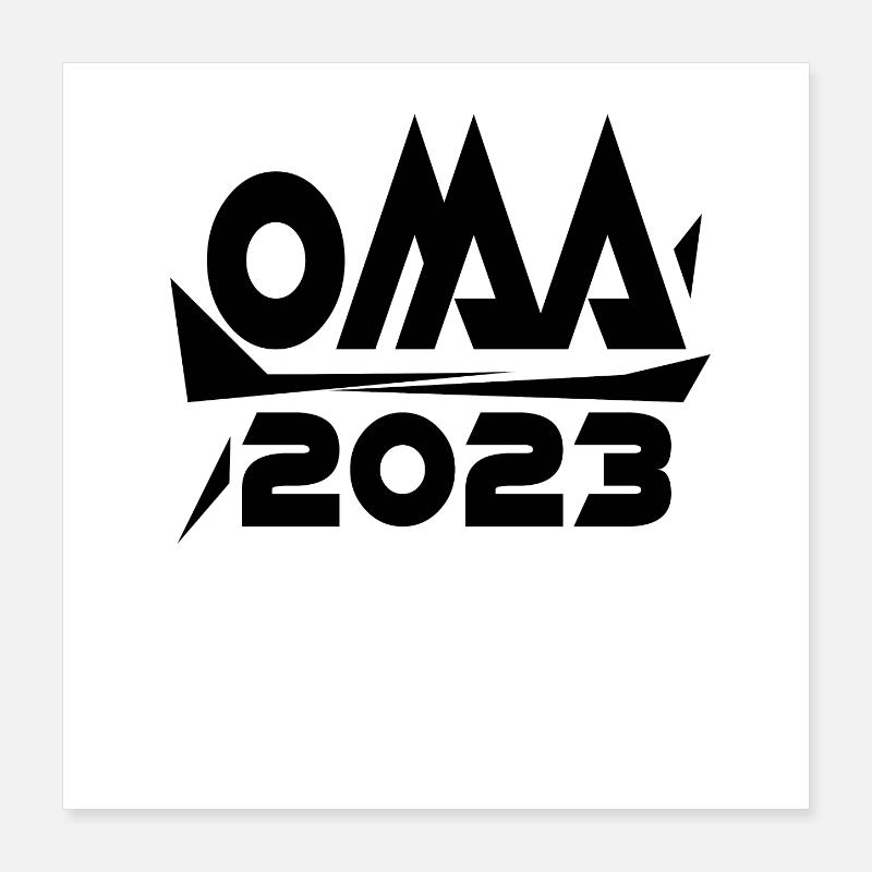Großmutter 2023 - Oma Geschenk Poster 40x40 cm