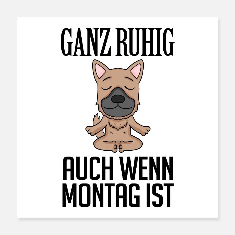 Deutscher Schäferhund Poster 40x40 cm