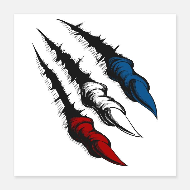 Griffes de Rostock Poster 40 x 40 cm