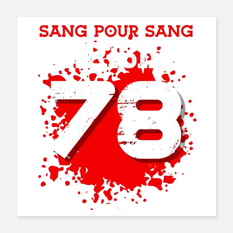 Sang Pour Sang Parisien - 78 Poster 40 x 40 cm