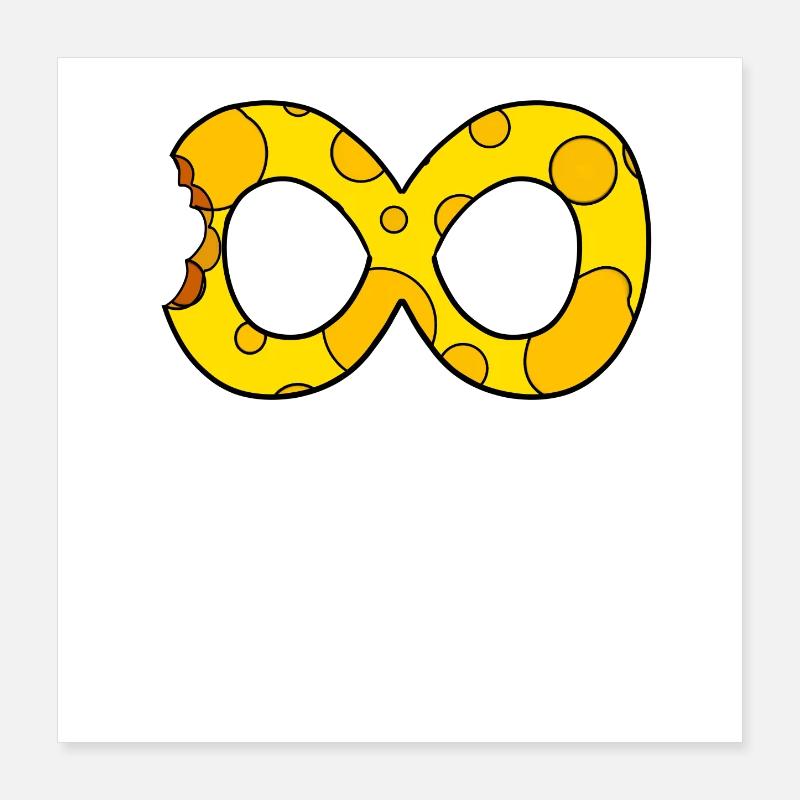 Cheese Infinite Poster 16" x 16" (40x40 cm)