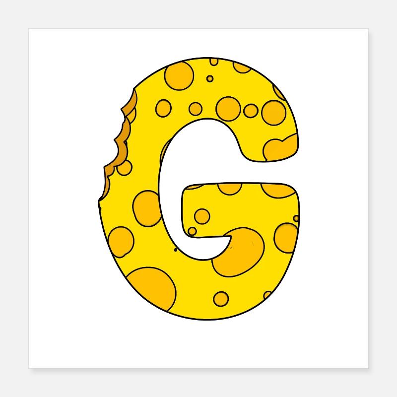 Letter G Poster 16" x 16" (40x40 cm)