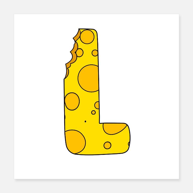Letter L Poster 16" x 16" (40x40 cm)