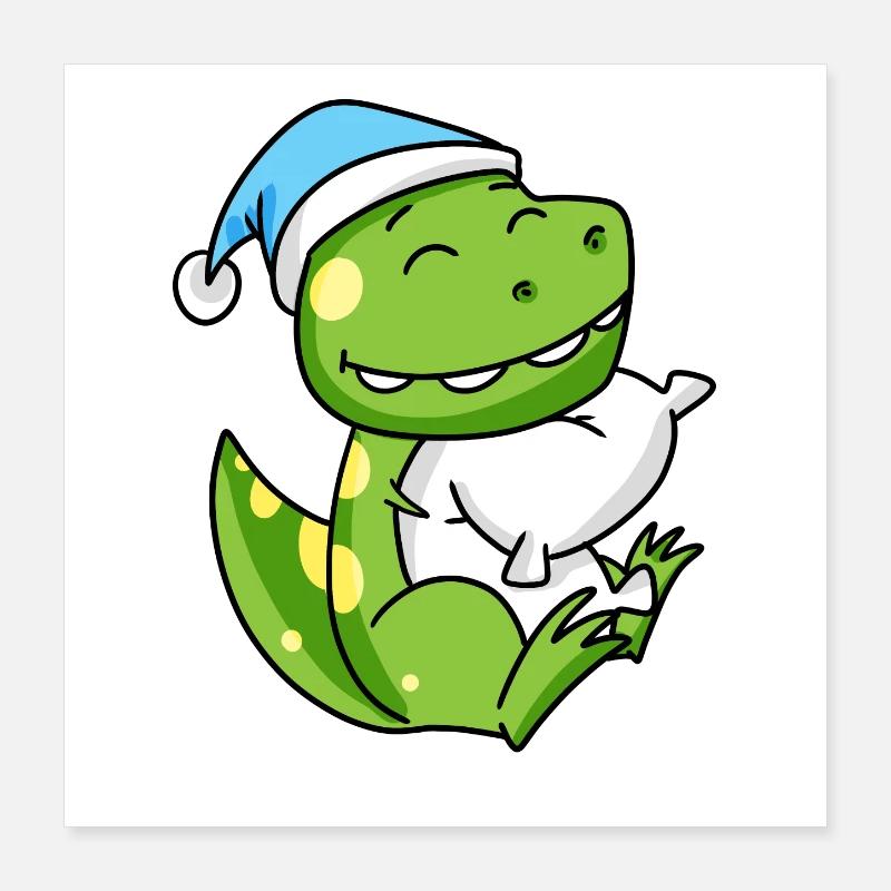 Bébé dinosaure Poster 40 x 40 cm