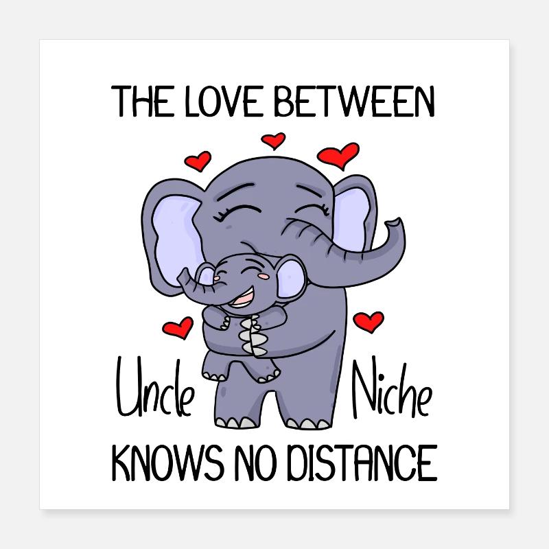 Love between uncle and niece Poster 16" x 16" (40x40 cm)