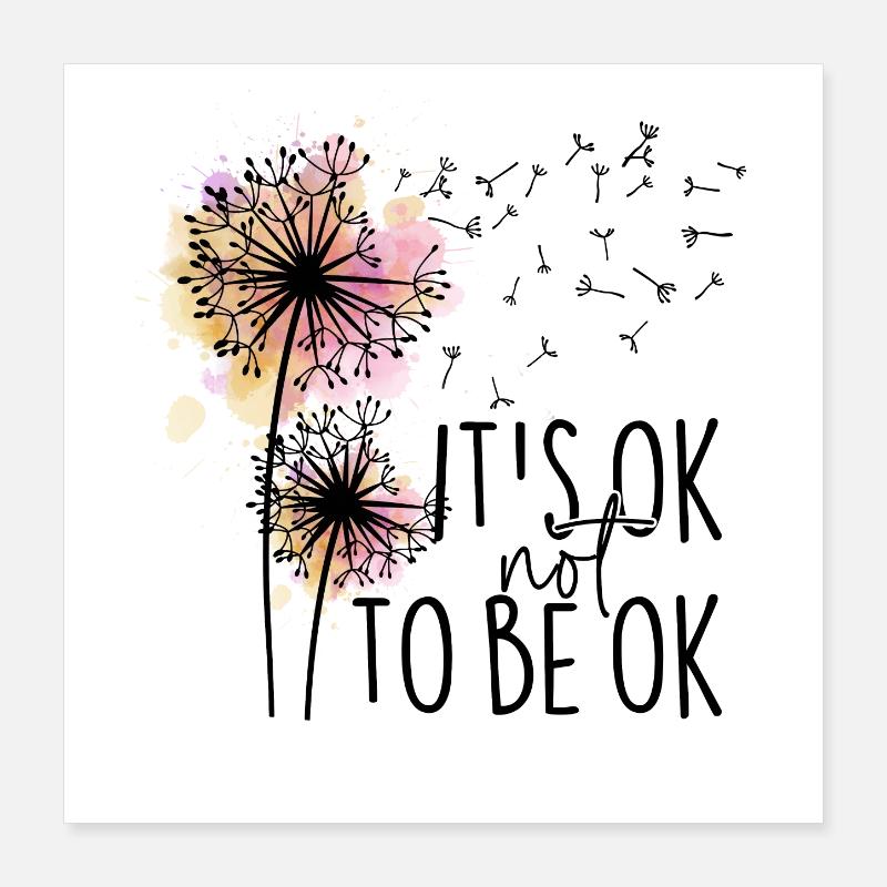 C’est Ok non d’être Ok Poster 40 x 40 cm