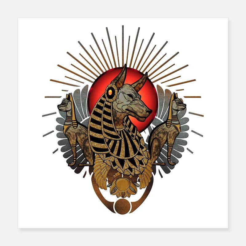 l’anubis sombre Poster 40 x 40 cm