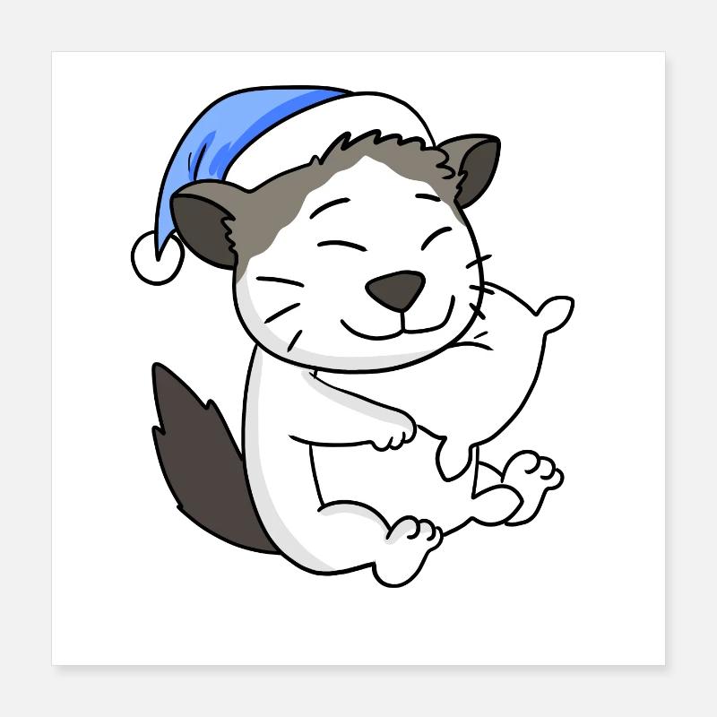 Chat race Ragdoll Poster 40 x 40 cm