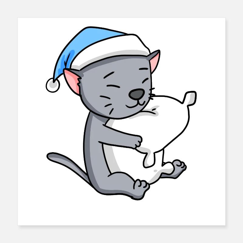 Chat race korat Poster 40 x 40 cm