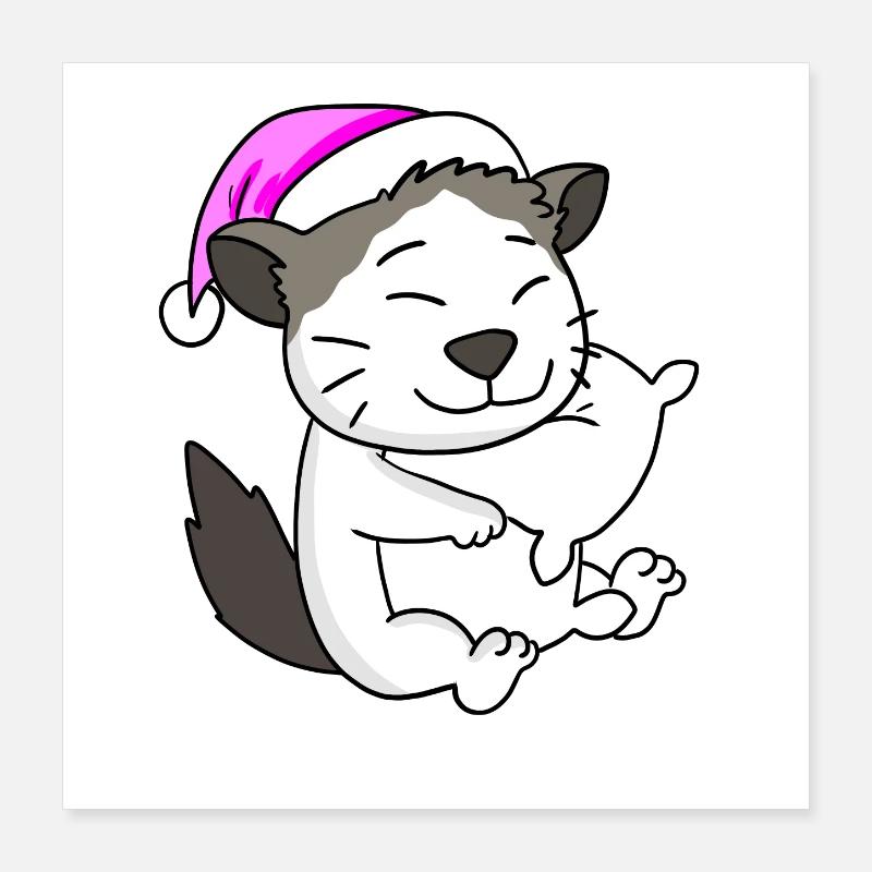 Chat race Ragdoll Poster 40 x 40 cm
