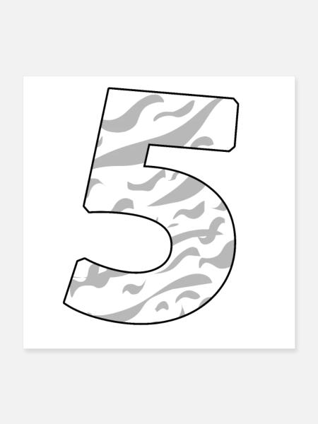 5 - Poster 16" x 16" (40x40 cm) - white - Front