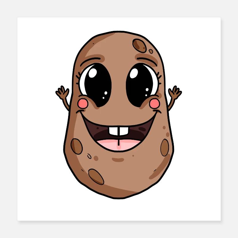 Potato Poster 16" x 16" (40x40 cm)