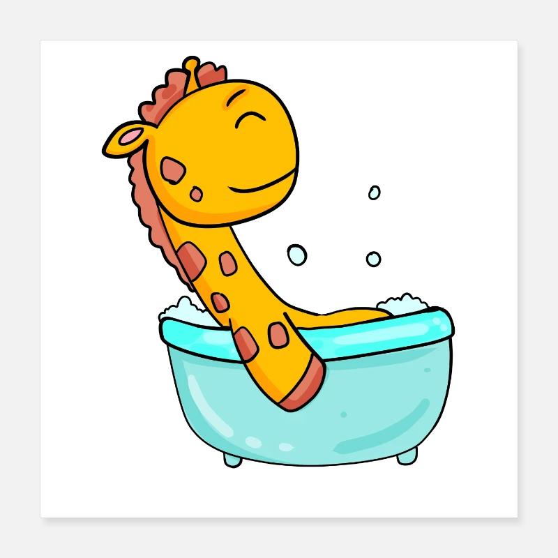 Girafe Poster 40 x 40 cm
