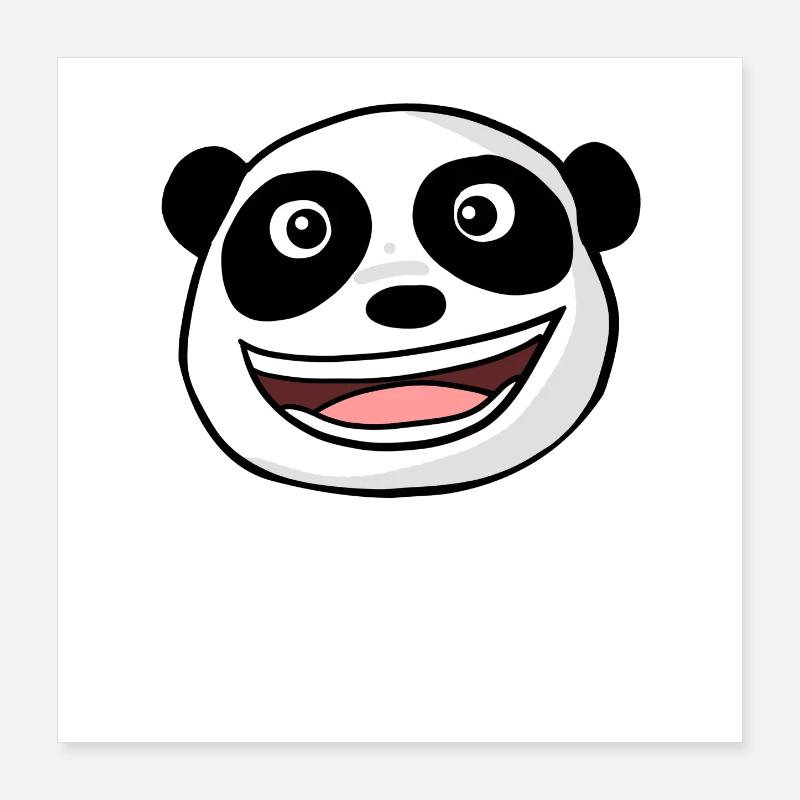 Tête de panda Poster 40 x 40 cm