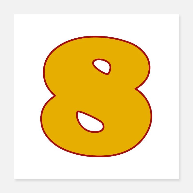 8 Poster 40x40 cm