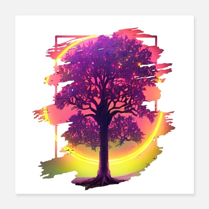 Arbre Poster 40 x 40 cm
