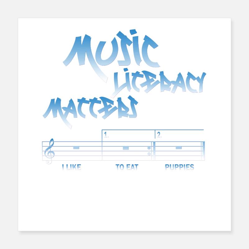 Music Literacy Matters Poster 40x40 cm