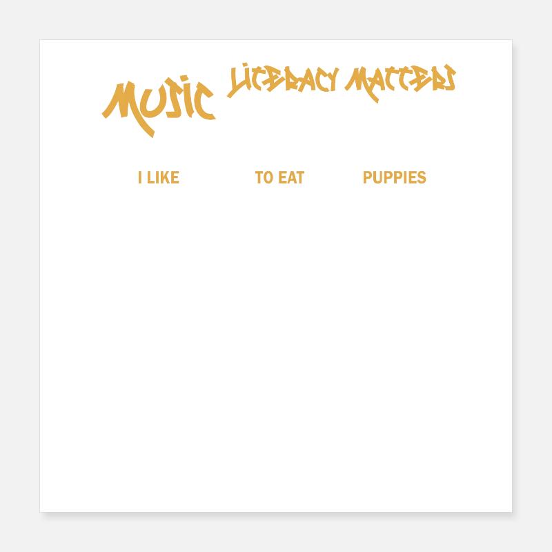 La littératie musicale, ça compte Poster 40 x 40 cm