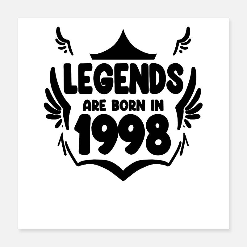 1998 Poster 40x40 cm