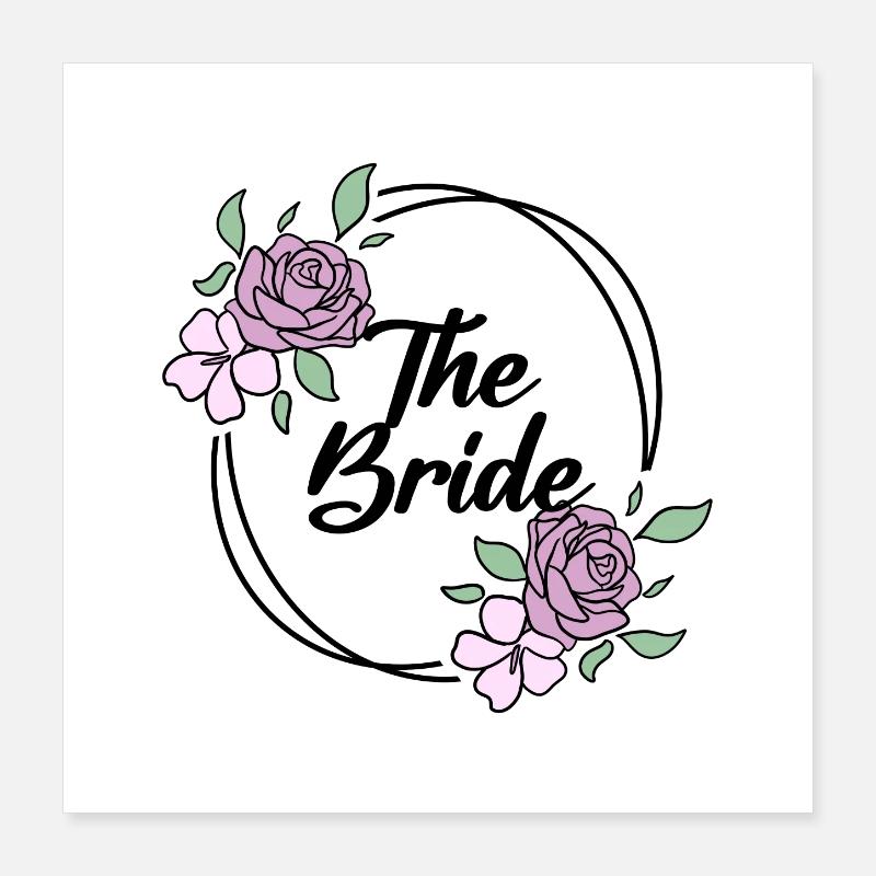 Bride Hen Party - Bride JGA Poster 40 x 40 cm