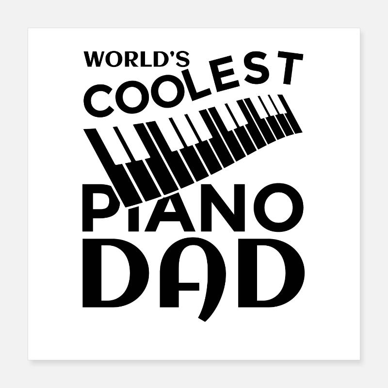 Père Piano Poster 40 x 40 cm