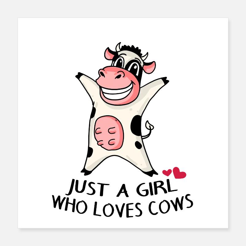 Amour de vache Poster 40 x 40 cm