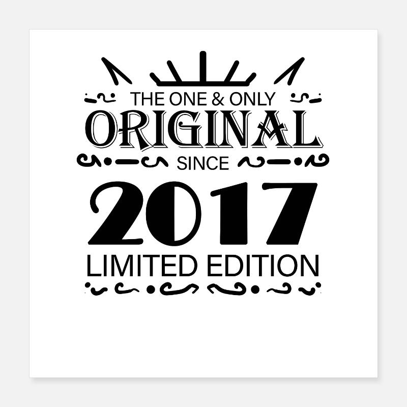 2017 - Year 2017 - Year 2017 Poster 16" x 16" (40x40 cm)