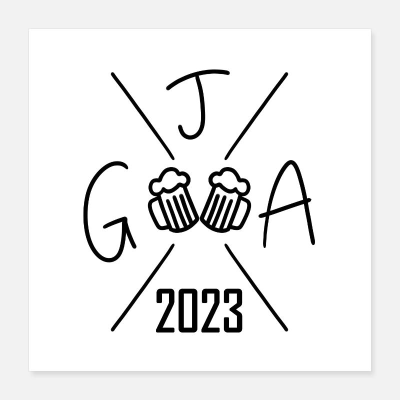 2023 Junggesellenabschied Poster 40x40 cm