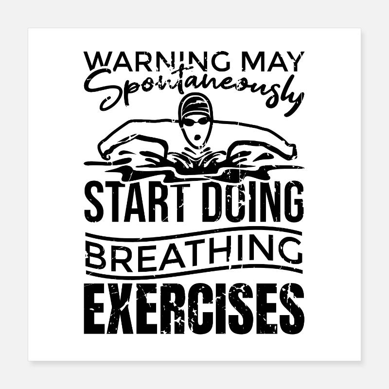 Competitive swimmers Poster 16" x 16" (40x40 cm)