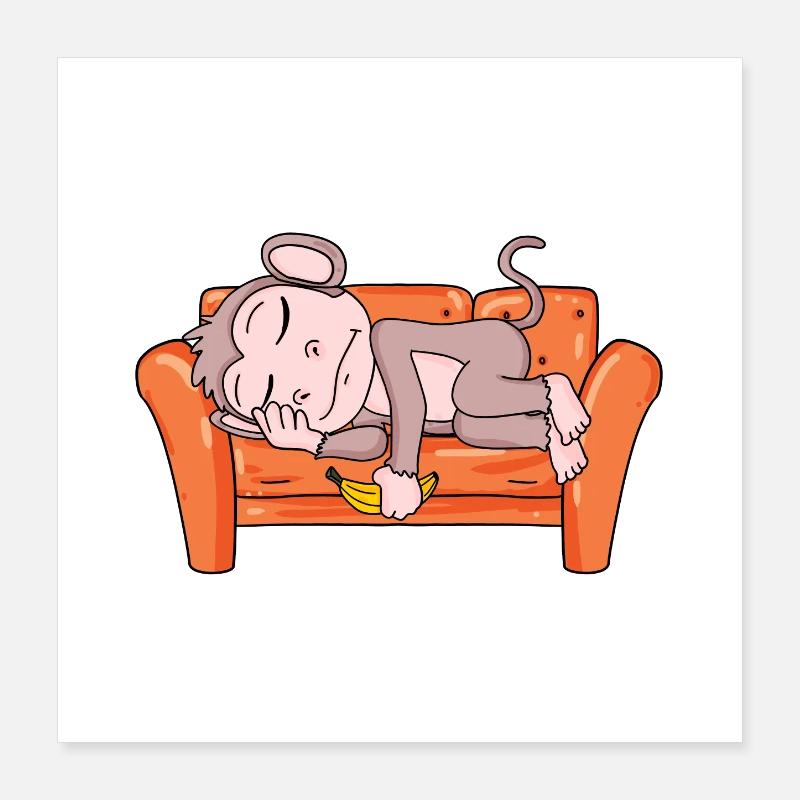 Singe Poster 40 x 40 cm