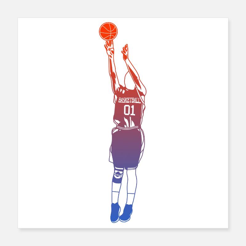 Dunk de basket-ball Poster 40 x 40 cm