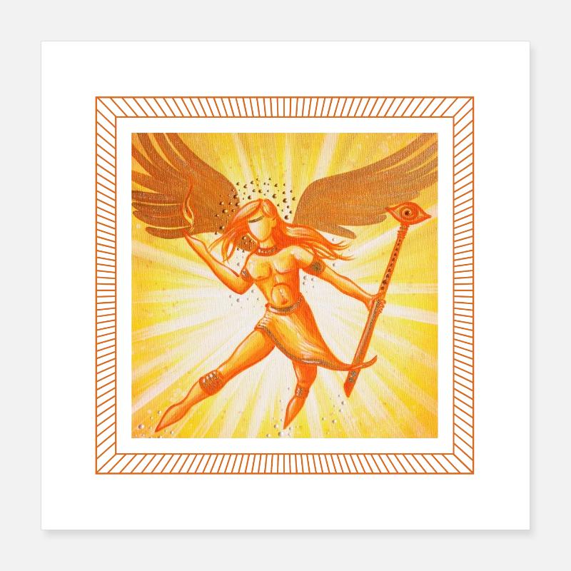 L’Ange de feu - Sonja Ariel von Staden Poster 40 x 40 cm
