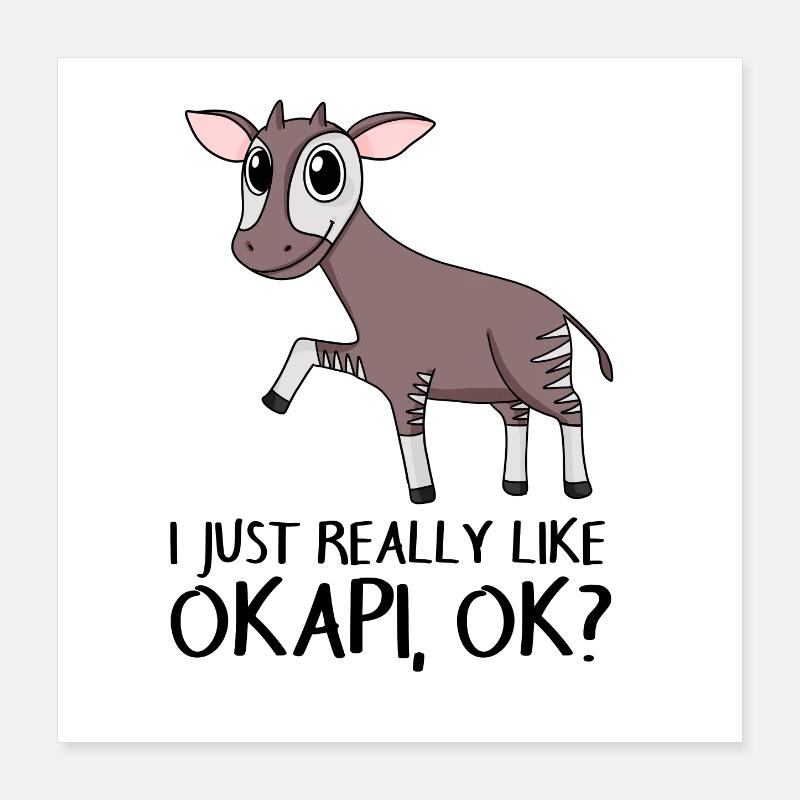 Okapi Poster 40 x 40 cm