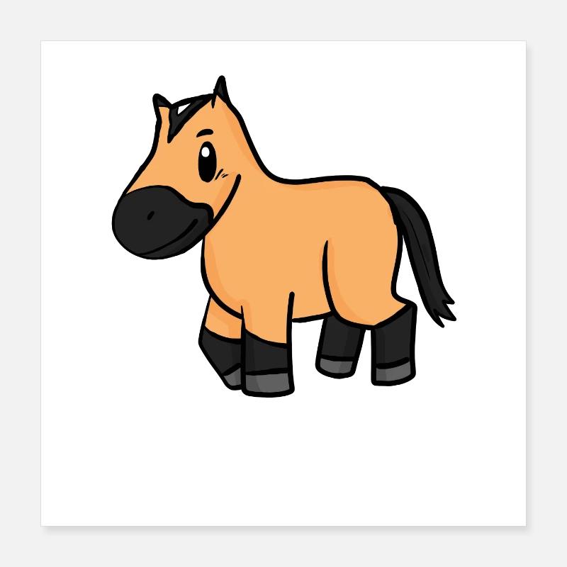 Cheval Poster 40 x 40 cm