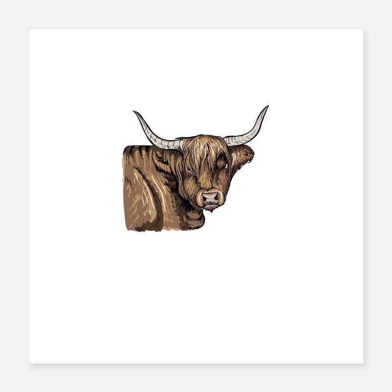Galloways Humor: Eins ist genug Poster 40x40 cm