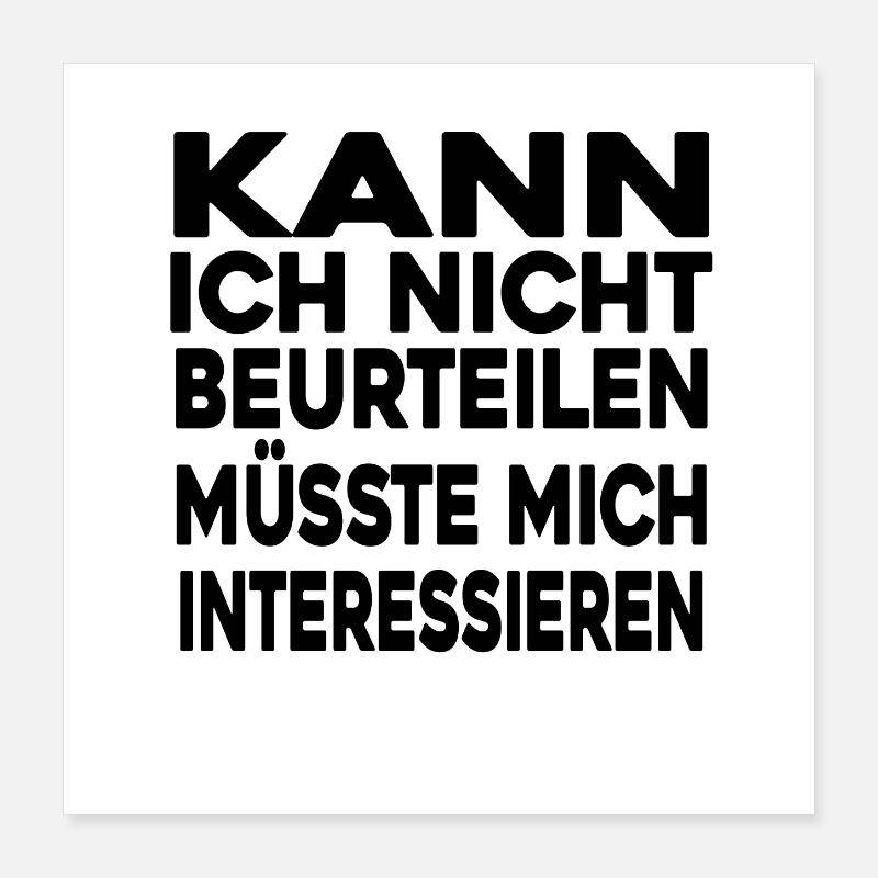 lustig Poster 40x40 cm