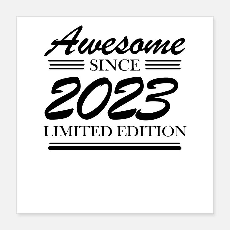 2023 - Millésime 2023 Poster 40 x 40 cm