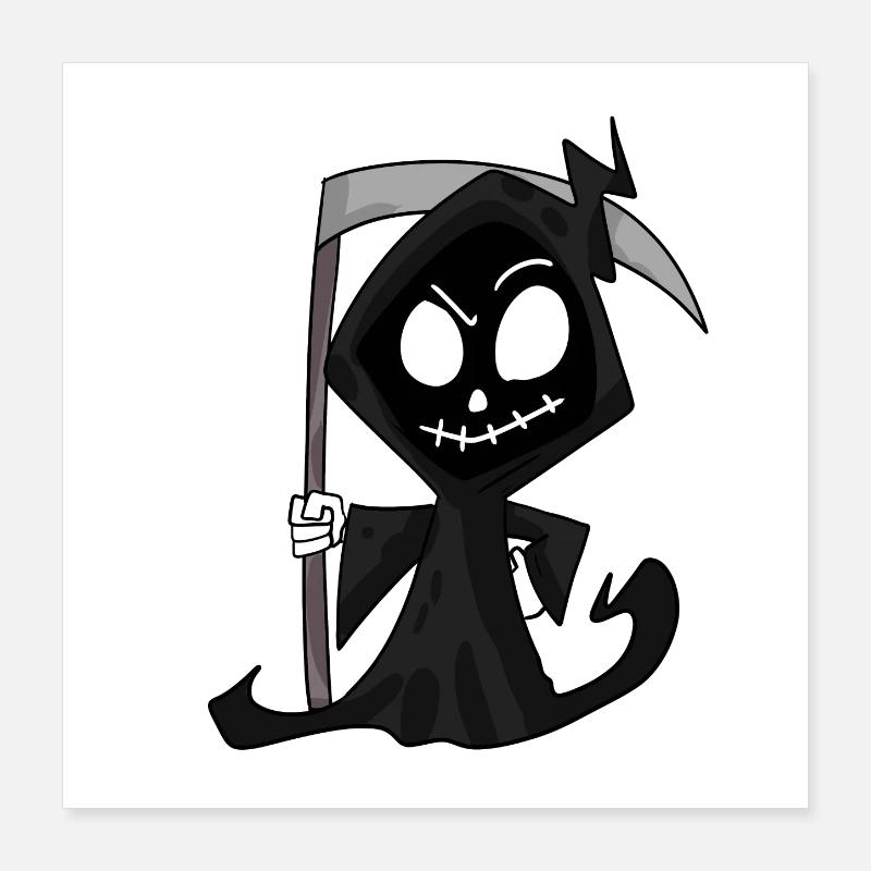Sensenmann mit Sense - Halloween Poster 40x40 cm